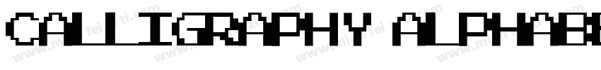 Calligraphy AlphabetExamples字体转换
